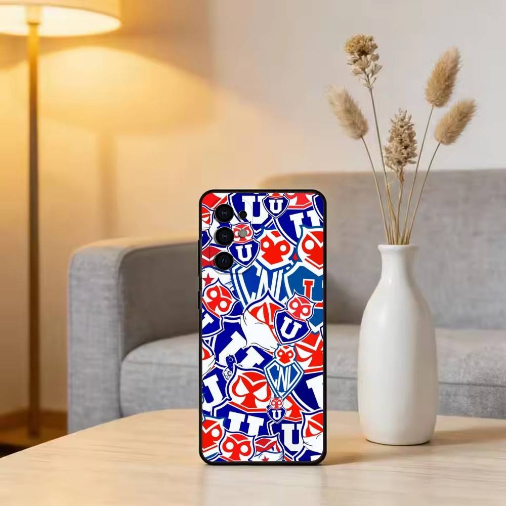 U de Chile Phone Case Black Silicone Soft For Samsung S25,S24,S21,S22,S23,S30,Ultra,S20,Plus,Fe,Lite