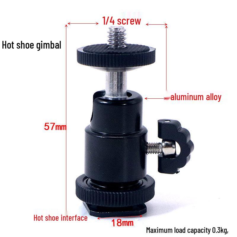 Universal Quick Release Tripod Head for DSLR & Phone Live Streaming Accessories