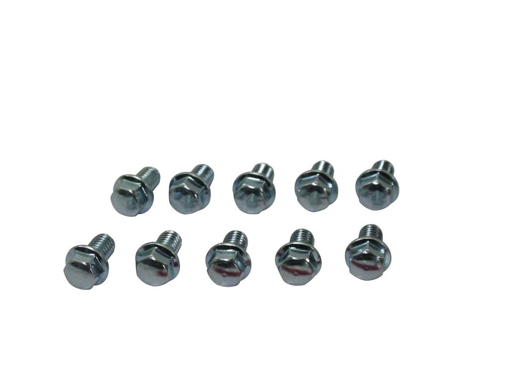 POSH 820855-010 Flange Hex Bolts, Genuine Honda Type, Value Pack, Pack of 10, M6 X 10