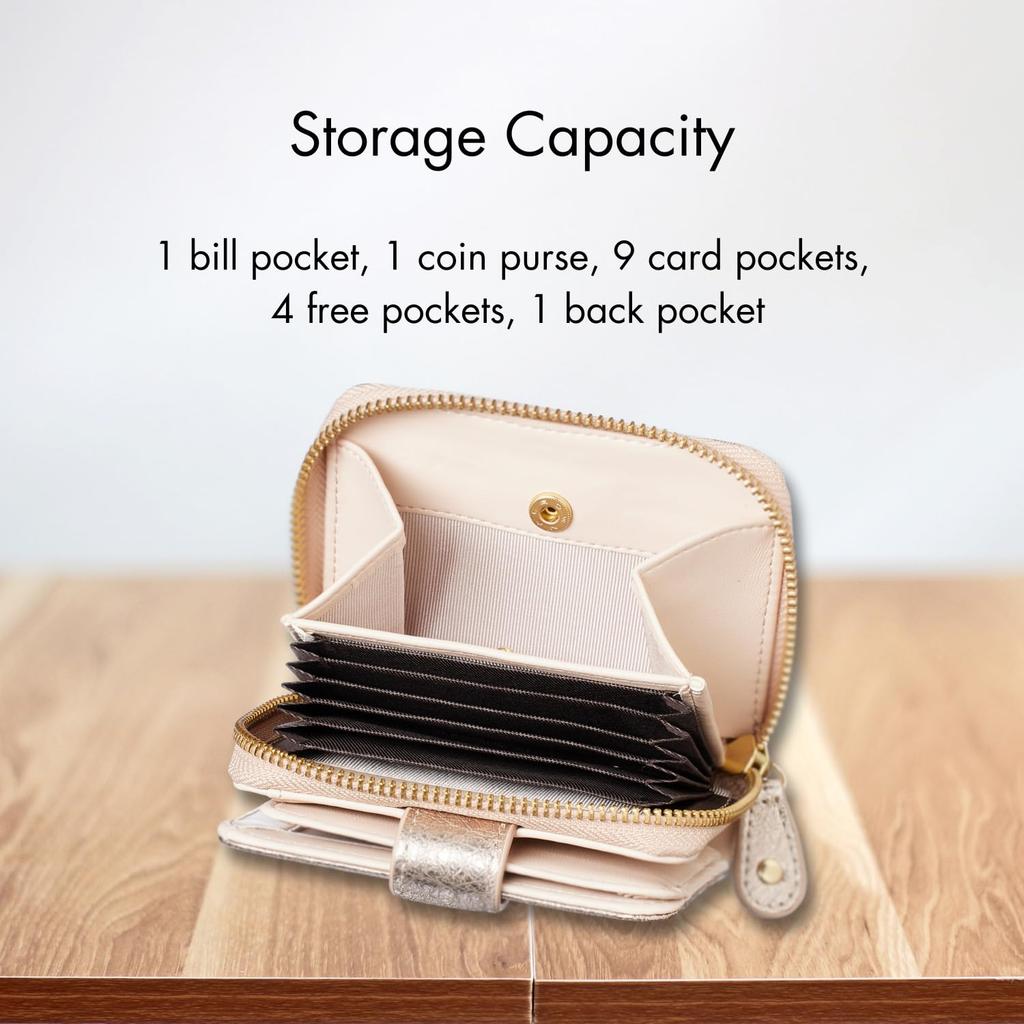 [VOICE] Italian NEW LIFE cowhide Chic women's bifold wallet. "Looks like a mini wallet with the storage capacity of a long wallet." This elegant