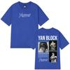 2025 Rapper Yan Block Album Graphic Tshirt Unisexs Women 100 Pure Cotton Printed Tshirt Hiphop T Shirts Streetwear Leisure Top
