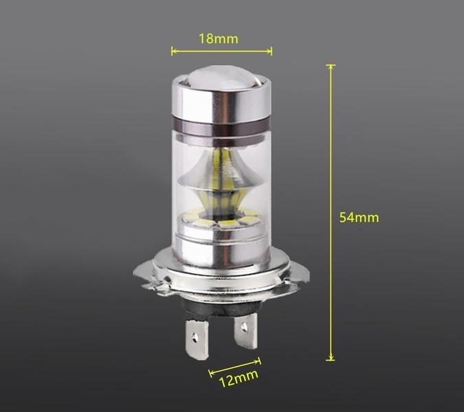 Buy 2pcs 100W Cree Led Driving Light 8000K Car Fog Light H4 H7 White