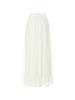 Sinseuden Ivory Flare Long Skirt