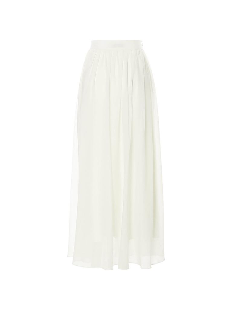 Sinseuden Ivory Flare Long Skirt