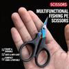 1pc Multifunctional Dyneema Fishing Scissors | Small Single-Sided Serrated, Stainless Steel, Ideal for Cutting Fishing Lines, Lure Lines, Lead Sheets