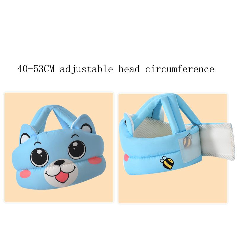 Dětská bezpečnostní přilba Ochrana hlavy Pokrývka hlavy Batole Protipádová podložka Kreslený Prodyšný a nastavitelný Děti Učí se chodit Čepice