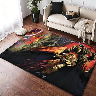 W-W-Warhammer Mata podłogowa Miękka flanelowa Miękka gruba mata antypoślizgowa do wystroju salonu sypialni kuchni Dywany