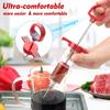 Marinade Injector Syringe with Screw-on Meat Needle Premium Portable Turkey Injector kit for Smoker Marinades Injector for Meats