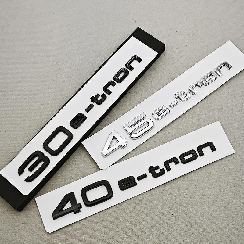 3D ABS Auto Písmena Zadní Znak na Kufr Logo 30 40 45 e-tron Samolepka Znak Pro qwer114 30 40 45 e-tron Q4 Q8 Vnější Doplňky