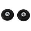 2pcs Luggage Suitcase Replacement Wheels Noiseless Rubber Swivel Caster Wheels Bearings Repair Kits