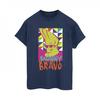 Johnny Bravo Womens/Ladies Multi Triangles Pop Art Cotton Boyfriend T-Shirt