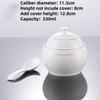 White Ceramic with Lid Steamed Egg Soup Bowl Rice Dessert Bowl Hotel Restaurant Bird's Nest Small Tonic Soup Cup Cooking Pot Set