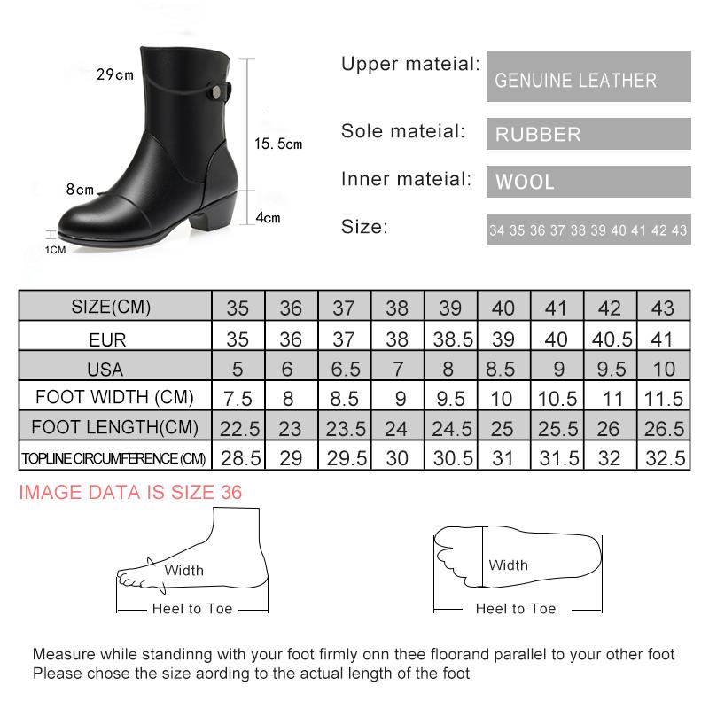 Fashion AIYUQI Boots Women Winter Shoes 2025 New Large Size 41 42 43 Genuine Leather Women Snow Boots Natural Wool Women's Half Boots