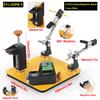 NEWACALOXSoldering Helping Hands Third Hand Tool with Magnetic Base Adjustable Metal Circuit Board Holder for PCB Welding Repair