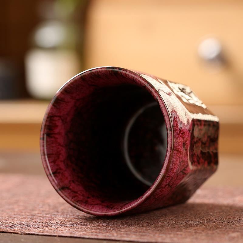 200ml Japanese Style Ceramic Coffee Cup Creative Kiln Change Milk Cup Household Office Drinkware Kung Fu Mugs Water Cup New
