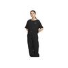 Nike Logo Print Cropped Round Neck Fitted Short Sleeve T-Shirt Women Tops Black DV7871-010