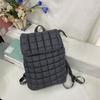 Quilted Backpack Purse for Women Small Lightweight Puffer Puffy College Laptop Backpack Nylon Casual Bookbag Daypack Top Flap