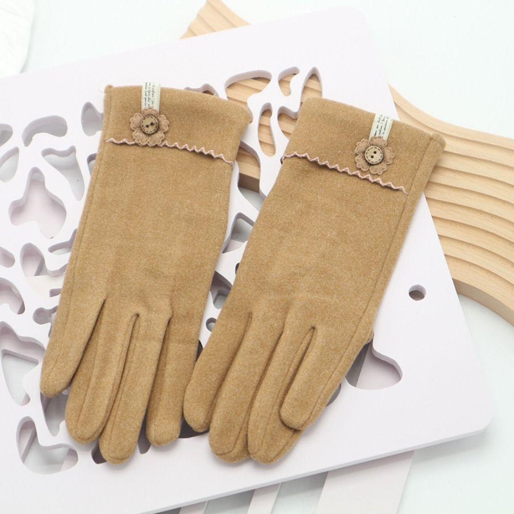 Thick Winter Thermal Gloves Keep Warm Female Driving Glove  Gloves  Youth Student