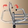 Scalable Clothes Drying Rack Stainless Steel Adjustable Balcony Hanging Rail 50-158cm Floor-Standing Clothes Organizer Racks