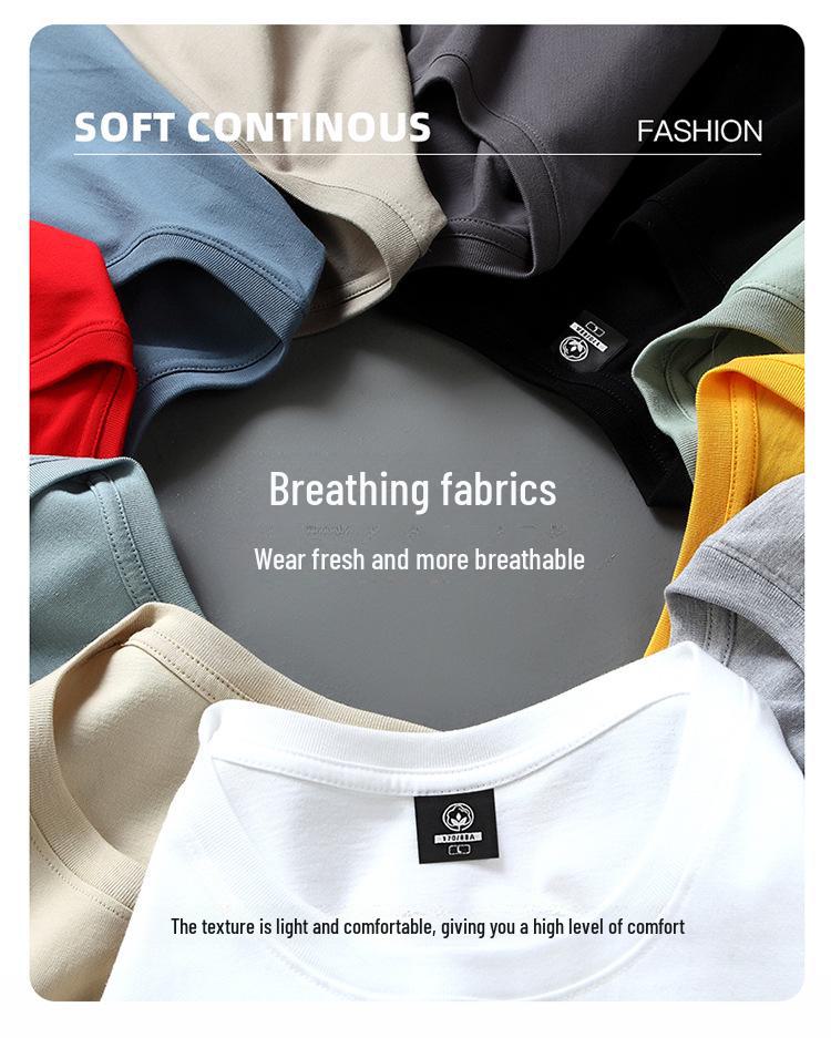 Herren Locker Baumwolle Kurzarm Sommer T-Shirt