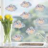 2 Sheets Rainbow Window Clings to Prevent Bird Strikes Decorative Prism Static Decals Butterfly Flower Heart Star Moon Shape Anti-Collision Stickers