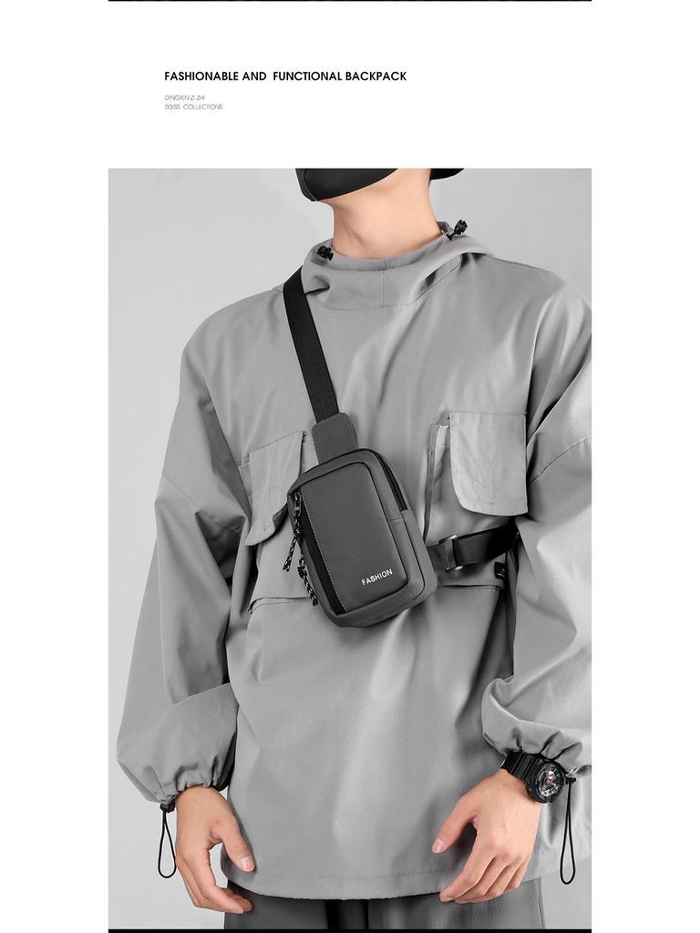 Men's Fashion Crossbody Chest Bag - Trendy, Simple, and Portable Travel Messenger Bag