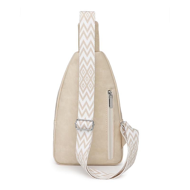 Soft Leather Chest Bag Women Crossbody Bag Large Capacity Shoulder Bag