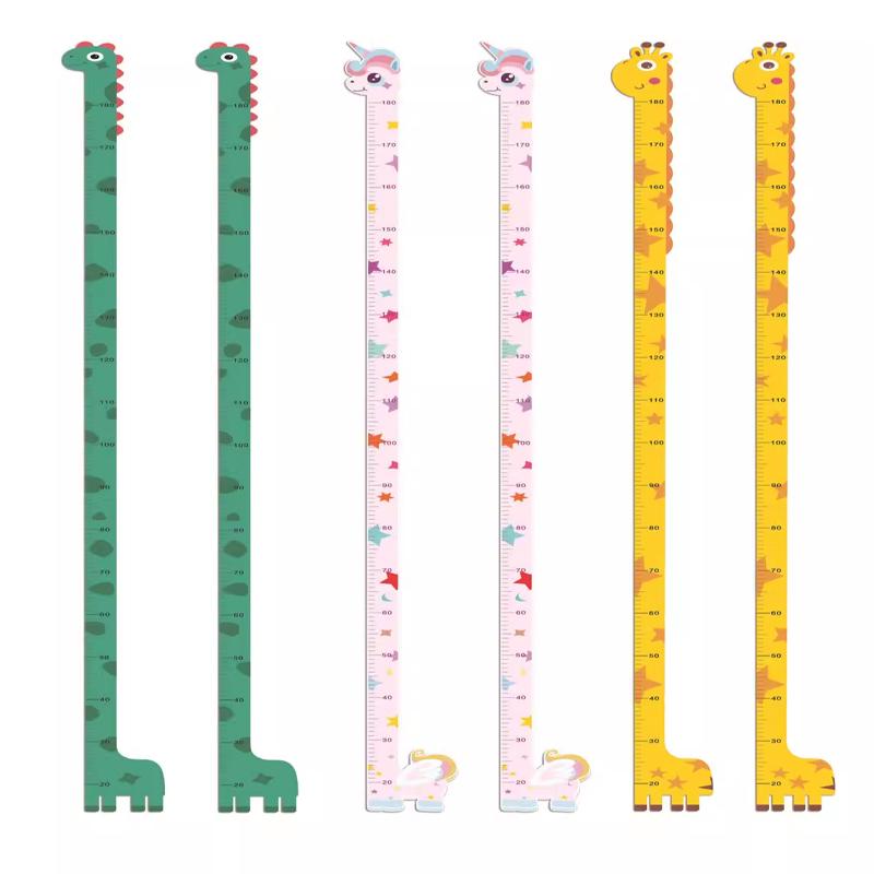 

1pcAdult/Child Cartoon Animal Height Stickers,Home Decoration,Height Recording,Children s Room Wallpaper,Self Adhesive Removable