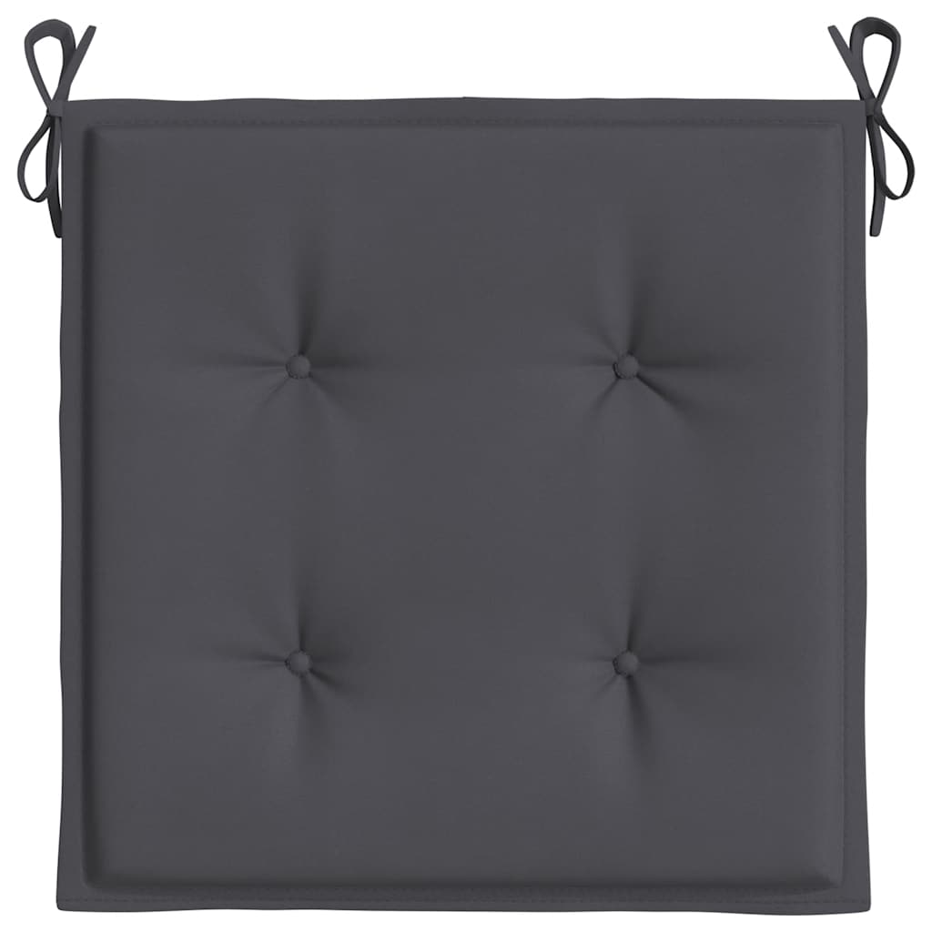 Garden Chair Cushions 6 Pcs Anthracite 50 X 50 X 3 Cm Oxford Fabric