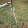 6 Pcs Tent Pegs with Hooks Unbreakable Ultralight Durable for Travel Backpacking