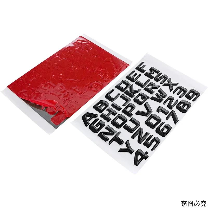 Modified ABS Car Letter Sticker 3D Tail Box Emblem Decal Decorative for Mercedes Benz W168 W203 GLK CLS SLK ML A200 E350 G500 AT1 b18