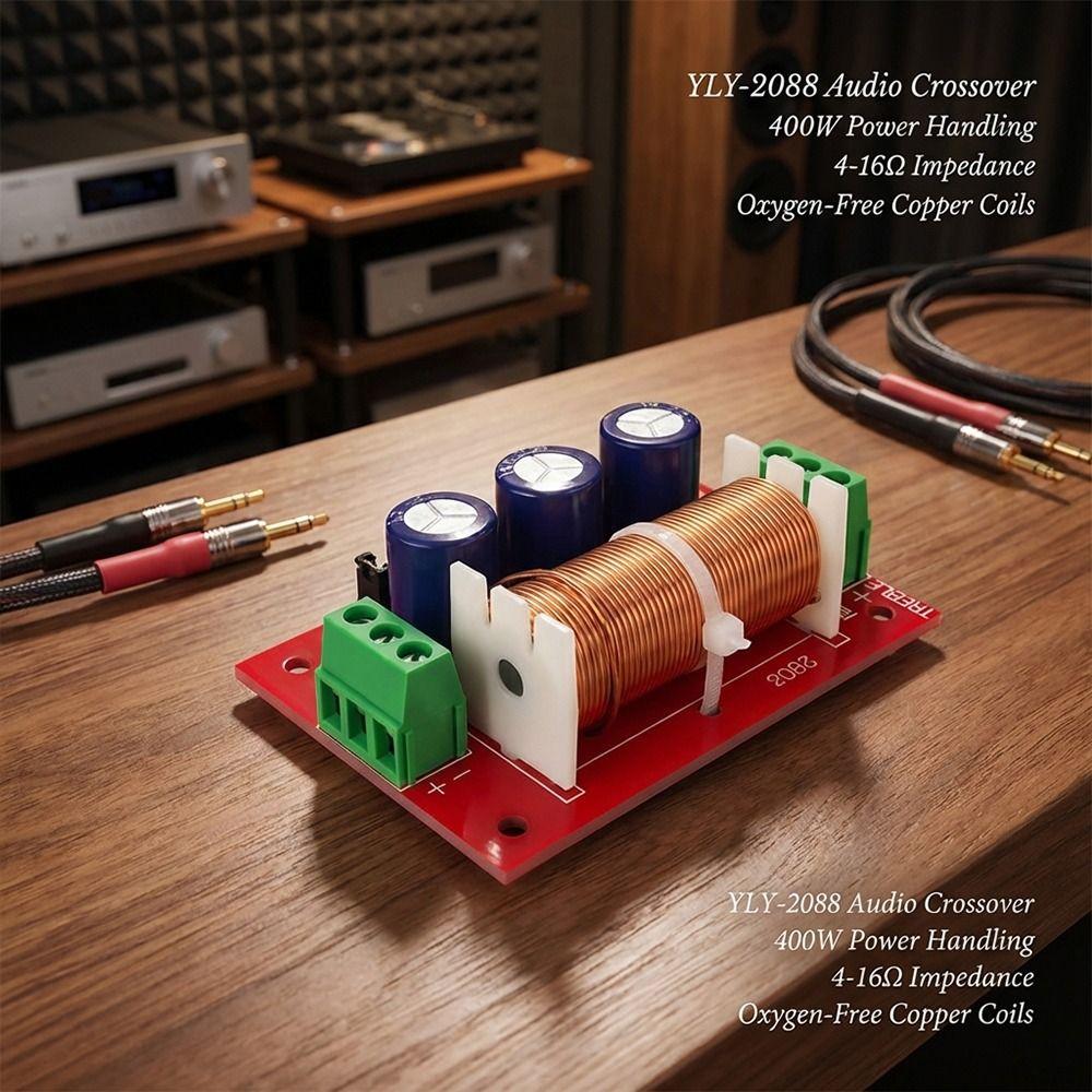 1Pcs 4-16ohm Impedance Frequency Divider YLY-2088 Adjustable Bass Treble Board Full Range Audio DIY