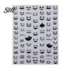 Fingertip Nail Art Halloween 3D Embossed Stickers, Skeleton Hand Pumpkin Spider Bat Supplies Decals, Gothic Manicure Decoration Decals for Holiday