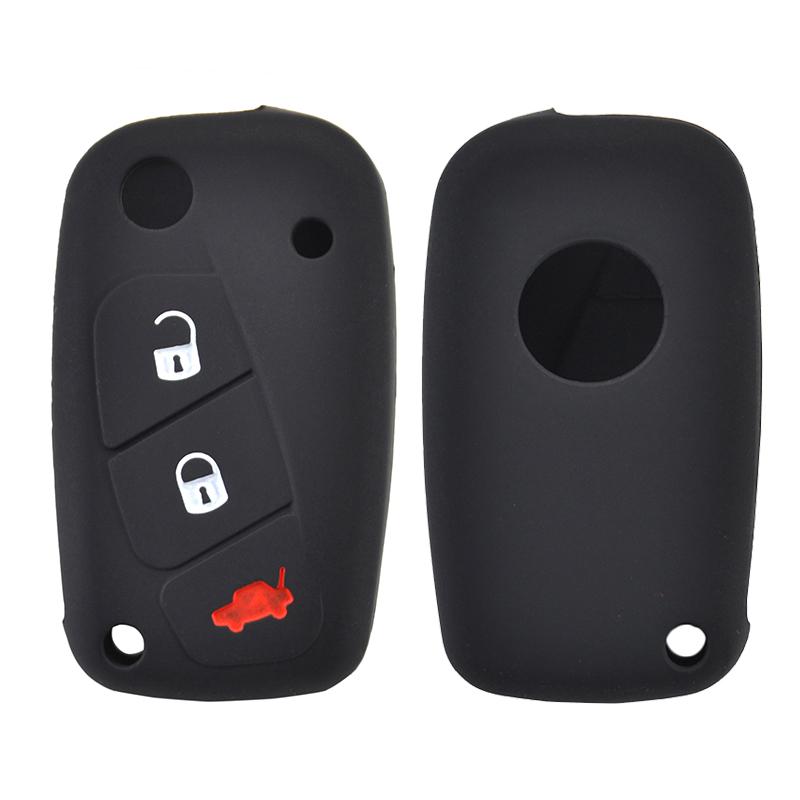 

Silicone Key Case Cover Fob For Fiat Florino Ducato Bravo Doblo Punto Iveco For Citroen Relay Nemo For Peugeot Boxer Bipper чорний