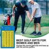 2 Pezzi Grafico Distanze Mazze da Golf Portatile Riferimento Rapido per Golfisti Scheda di Stima Distanza Foglio degli Appunti Guida da Golf