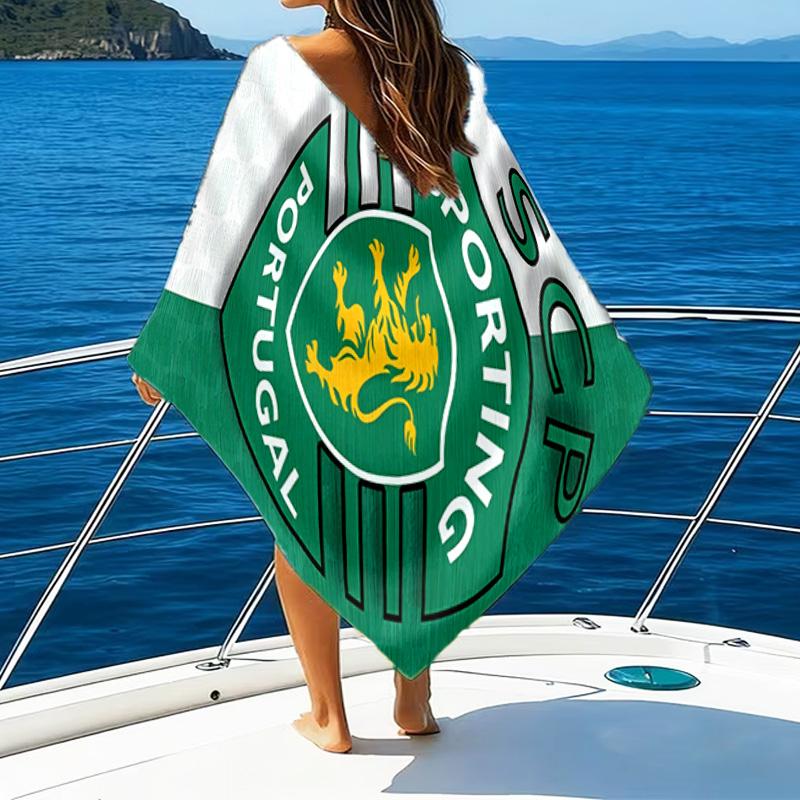 Sporting Cp Wappen Emblem Mikrofaser Strandtuch, Leicht Und Schnelltrocknend, für Sommerreisen, Strand-Essential, Schwimmbad Outdoor