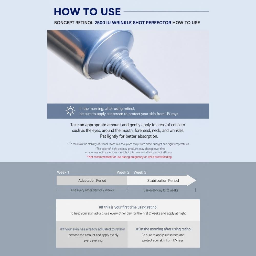 BONCEPT Retinol 2500 IE Falten-Korrektor 15 ml / 0,50 fl oz. Unze
