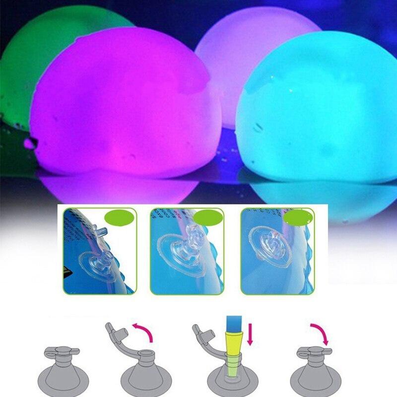 40cm Luminous Ball Landscape Decoration Garden Lawn Lamp Inflatable Swimming Pool Toy Beach Luminous LED Ball Water Amusement Equipment