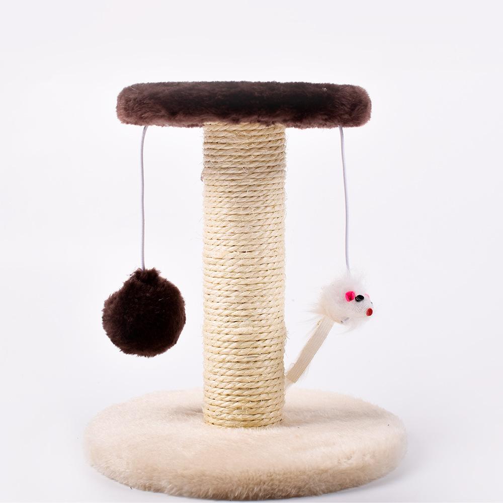 

Двухслойная лазалка для кошек, плюшевая мышь, дразнящий мяч для кошек, сизалевая колонна, игрушка для кошек, товары для животных D