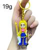 Puppe Auto Schlüsselanhänger Taschenanhänger PVC Weichgummi Tide Play Kleines Geschenk