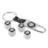 4PCS Car Wheel Tire Valve Caps with Keychain Decoration for Alfa Romeo 155 156 159 Mito Giulia GT Brera Giulietta Accessories ysdf45