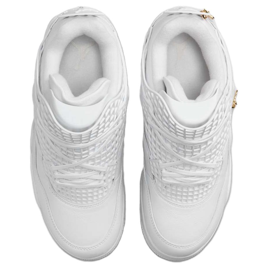 Air Jordan 4 Retro Net - White Women Sneakers Phantom Metallic-Gold FN7251-107