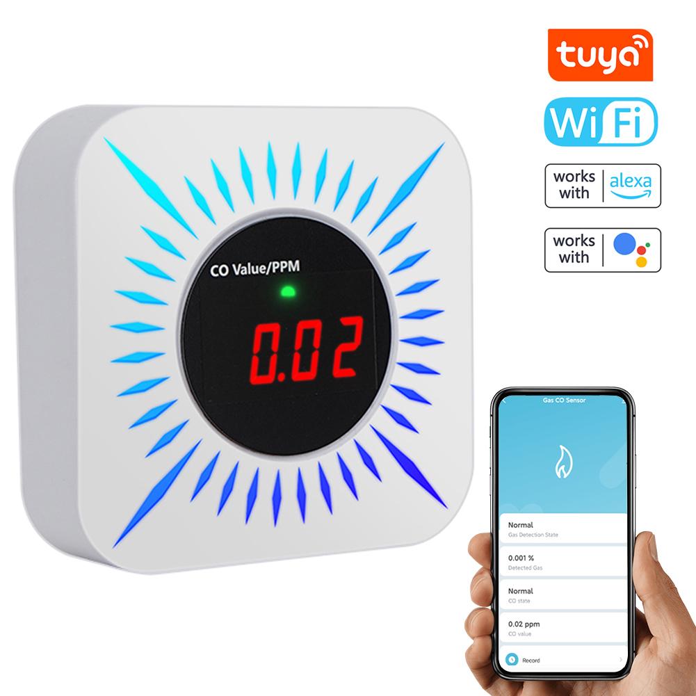Tuya ZigBee CO Combustible Gases Leak Detector Carbon Monoxide Gases Leakage Tester Gase Concentration Tester Air Quality Tester