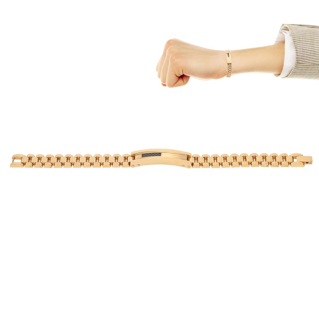 Metal Bracelet Gold Stylish Unisex Stainless Steel Alloy Bracelet Jewelry Accessories