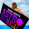 T-Travis S-Scott A-Astroworld Microfiber Printed Beach Towel Mountain Climbing Yoga Beach Swimming Running Absorbent Soft Towel