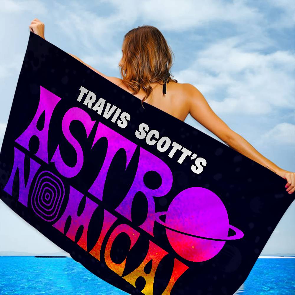 T-Travis S-Scott A-Astroworld Microfiber Printed Beach Towel Mountain Climbing Yoga Beach Swimming Running Absorbent Soft Towel