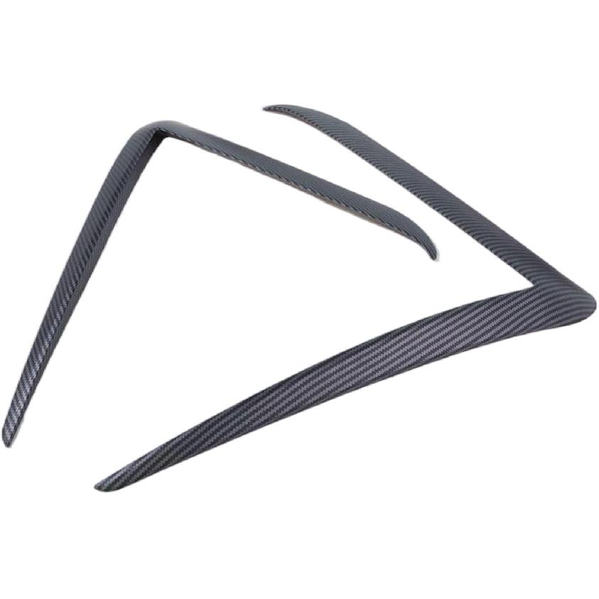 Front Fog Light Trim Cover for Tesla Model Y Juniper Eyebrow Spoiler Accessories Fog Lamp Frame Blade Trim Compatible with 2025 2026 Model Y Juniper