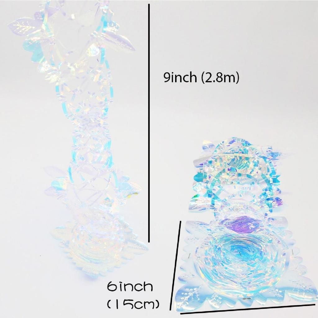 Christmas Hanging Honeycomb Ball Decor Paper Snowflake Garlands Shiny Iridescent Party Decorations Wedding Disco Party Supply