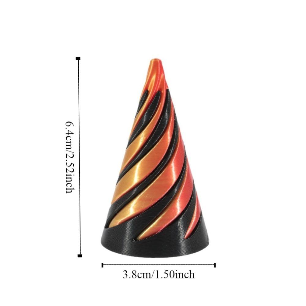 2Pcs Vortex Thread Impossible Pyramid Decorative Helix Screw Toy  Home Office