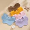Korean Style Pure Cotton Baby Bibs – Petal Design, Class A Drool Bibs